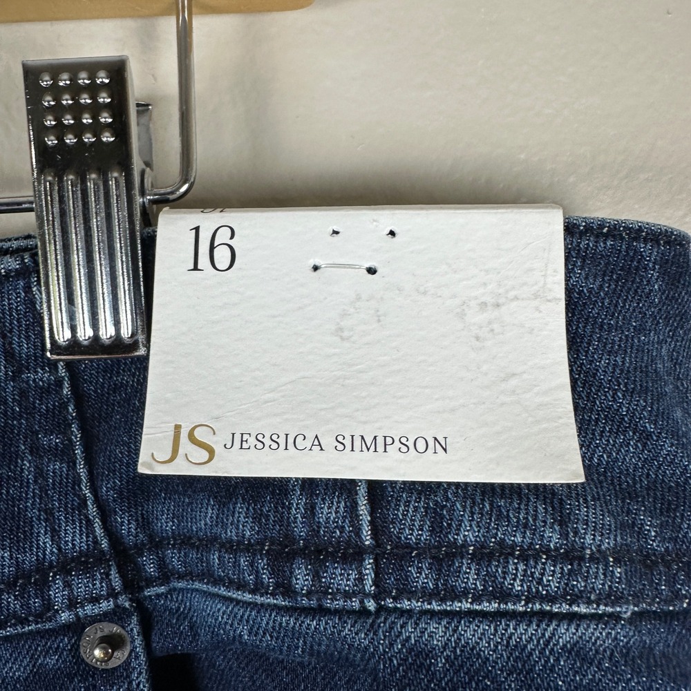 Jessica Simpson Women's 16 Super Wide Leg Jeans Willow Dark Wash High Rise NEW - Picture 3 of 12